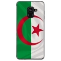 TPU0A8PLUS18DRAPALGERIE - Coque souple pour Samsung Galaxy A8-Plus 2018 avec impression Motifs drapeau de l'Algérie