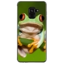 TPU0A8PLUS18GRENOUILLE - Coque souple pour Samsung Galaxy A8-Plus 2018 avec impression Motifs grenouille