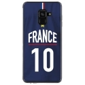 TPU0A8PLUS18MAILLOTFRANCE - Coque souple pour Samsung Galaxy A8-Plus 2018 avec impression Motifs Maillot de Football France