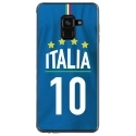 TPU0A8PLUS18MAILLOTITALIE - Coque souple pour Samsung Galaxy A8-Plus 2018 avec impression Motifs Maillot de Football Italie