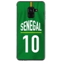 TPU0A8PLUS18MAILLOTSENEGAL - Coque souple pour Samsung Galaxy A8-Plus 2018 avec impression Motifs Maillot de Football Sénégal