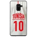 TPU0A8PLUS18MAILLOTTUNISIE - Coque souple pour Samsung Galaxy A8-Plus 2018 avec impression Motifs Maillot de Football Tunisie