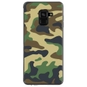 TPU0A8PLUS18MILITAIREVERT - Coque souple pour Samsung Galaxy A8-Plus 2018 avec impression Motifs Camouflage militaire vert