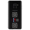 TPU0A8PLUS18MP3 - Coque souple pour Samsung Galaxy A8-Plus 2018 avec impression Motifs lecteur MP3