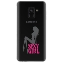 TPU0A8PLUS18SEXYGIRL - Coque souple pour Samsung Galaxy A8-Plus 2018 avec impression Motifs Sexy Girl