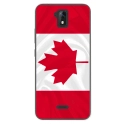 TPU0ALTICES51DRAPCANADA - Coque souple pour Altice S51 avec impression Motifs drapeau du Canada