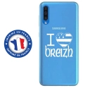 TPU0GALA70DRAPBREIZH - Coque souple pour Samsung Galaxy A70 avec impression Motifs drapeau Breton I Love Breizh