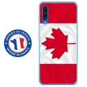 TPU0GALA70DRAPCANADA - Coque souple pour Samsung Galaxy A70 avec impression Motifs drapeau du Canada