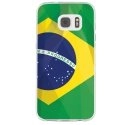 TPU0GALS7DRAPBRESIL - Coque souple pour Samsung Galaxy S7 SM-G930 avec impression Motifs drapeau du Brésil