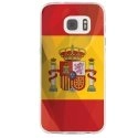 TPU0GALS7DRAPESPAGNE - Coque souple pour Samsung Galaxy S7 SM-G930 avec impression Motifs drapeau de l'Espagne