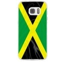 TPU0GALS7DRAPJAMAIQUE - Coque souple pour Samsung Galaxy S7 SM-G930 avec impression Motifs drapeau de la Jamaïque