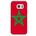TPU0GALS7DRAPMAROC - Coque souple pour Samsung Galaxy S7 SM-G930 avec impression Motifs drapeau du Maroc