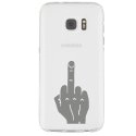 TPU0GALS7MAINDOIGT - Coque souple pour Samsung Galaxy S7 SM-G930 avec impression Motifs doigt d'honneur
