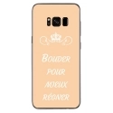 TPU0GALS8PLUSBOUDERBEIGE - Coque souple pour Samsung Galaxy S8 Plus avec impression Motifs Bouder pour mieux Régner beige