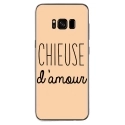 TPU0GALS8PLUSCHIEUSEBEIGE - Coque souple pour Samsung Galaxy S8 Plus avec impression Motifs Chieuse d'Amour beige