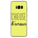 TPU0GALS8PLUSCHIEUSEJAUNE - Coque souple pour Samsung Galaxy S8 Plus avec impression Motifs Chieuse d'Amour jaune