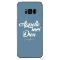 TPU0GALS8PLUSDIEUBLEU - Coque souple pour Samsung Galaxy S8 Plus avec impression Motifs Appelle moi Dieu bleu