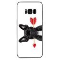 TPU0GALS8PLUSDOGVALENTIN - Coque souple pour Samsung Galaxy S8 Plus avec impression Motifs bulldog valentin