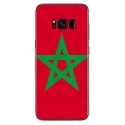 TPU0GALS8PLUSDRAPMAROC - Coque souple pour Samsung Galaxy S8 Plus avec impression Motifs drapeau du Maroc