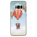 TPU0GALS8PLUSELEPHANT - Coque souple pour Samsung Galaxy S8 Plus avec impression Motifs éléphant dans les nuages