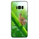 TPU0GALS8PLUSESCARGOT - Coque souple pour Samsung Galaxy S8 Plus avec impression Motifs escargot sur une tige
