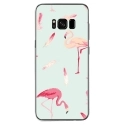 TPU0GALS8PLUSFLAMANT - Coque souple pour Samsung Galaxy S8 Plus avec impression Motifs flamants roses