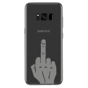 TPU0GALS8PLUSMAINDOIGT - Coque souple pour Samsung Galaxy S8 Plus avec impression Motifs doigt d'honneur