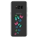 TPU0GALS8PLUSPAPILLONS - Coque souple pour Samsung Galaxy S8 Plus avec impression Motifs papillons colorés