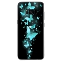 TPU0GALS8PLUSPAPILLONSBLEUS - Coque souple pour Samsung Galaxy S8 Plus avec impression Motifs papillons bleus