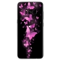 TPU0GALS8PLUSPAPILLONSFUSHIAS - Coque souple pour Samsung Galaxy S8 Plus avec impression Motifs papillons fushias