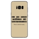 TPU0GALS8PLUSPERFECTIONTAUPE - Coque souple pour Samsung Galaxy S8 Plus avec impression Motifs frôler la perfection taupe