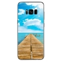 TPU0GALS8PLUSPONTON - Coque souple pour Samsung Galaxy S8 Plus avec impression Motifs ponton sur la mer