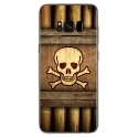TPU0GALS8PLUSSKULLPIRATE - Coque souple pour Samsung Galaxy S8 Plus avec impression Motifs pirate et tête de mort