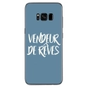 TPU0GALS8PLUSVENDREVEBLEU - Coque souple pour Samsung Galaxy S8 Plus avec impression Motifs vendeur de rêves bleu