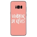 TPU0GALS8PLUSVENDREVEROSE - Coque souple pour Samsung Galaxy S8 Plus avec impression Motifs vendeur de rêves rose