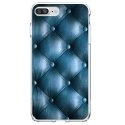 TPU0IP7PLUSCAPITONBLEU - Coque souple pour Apple iPhone 7 Plus avec impression Motifs effet capitonné bleu