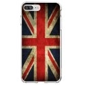 TPU0IP7PLUSDRAPUKVINTAGE - Coque souple pour Apple iPhone 7 Plus avec impression Motifs drapeau UK vintage