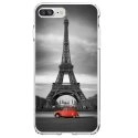 TPU0IP7PLUSPARIS2CV - Coque souple pour Apple iPhone 7 Plus avec impression Motifs Paris et 2CV rouge