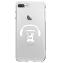 TPU0IP7PLUSSINGECASQ - Coque souple pour Apple iPhone 7 Plus avec impression Motifs singe avec son casque