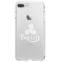 TPU0IP7PLUSTRISKEL - Coque souple pour Apple iPhone 7 Plus avec impression Motifs Triskel Celte blanc