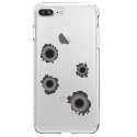 TPU0IP7PLUSTROUBALLE - Coque souple pour Apple iPhone 7 Plus avec impression Motifs impacts de balles