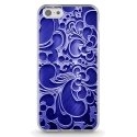 TPU0IPHONE5CARABESQUEBLEU - Coque souple pour Apple iPhone 5C avec impression Motifs arabesque bleu