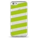 TPU0IPHONE5CBANDESVERTES - Coque souple pour Apple iPhone 5C avec impression Motifs bandes vertes