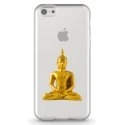 TPU0IPHONE5CBOUDDHAOR - Coque souple pour Apple iPhone 5C avec impression Motifs bouddha or