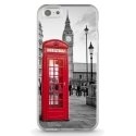 TPU0IPHONE5CCABINEUK - Coque souple pour Apple iPhone 5C avec impression Motifs cabine téléphonique UK rouge