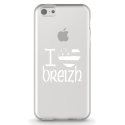 TPU0IPHONE5CDRAPBREIZH - Coque souple pour Apple iPhone 5C avec impression Motifs drapeau Breton I Love Breizh