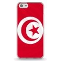TPU0IPHONE5CDRAPTUNISIE - Coque souple pour Apple iPhone 5C avec impression Motifs drapeau de la Tunisie