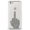 TPU0IPHONE5CMAINDOIGT - Coque souple pour Apple iPhone 5C avec impression Motifs doigt d'honneur