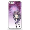 TPU0IPHONE5CMANGAVIOLETTA - Coque souple pour Apple iPhone 5C avec impression Motifs manga fille violetta
