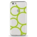 TPU0IPHONE5CRONDSVERTS - Coque souple pour Apple iPhone 5C avec impression Motifs ronds verts